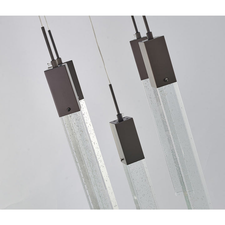 Chandelier In Matte Black Finish