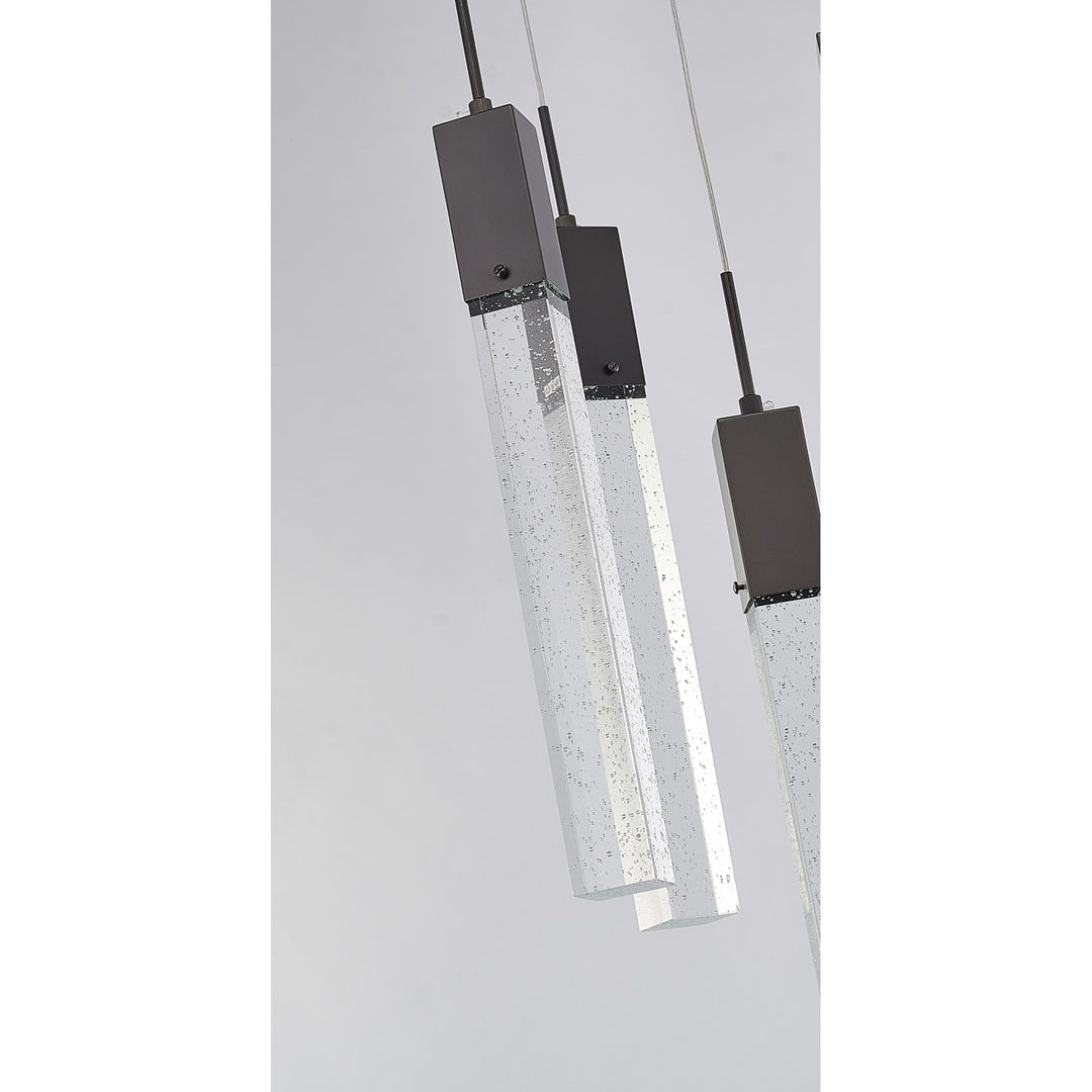 Chandelier In Matte Black Finish