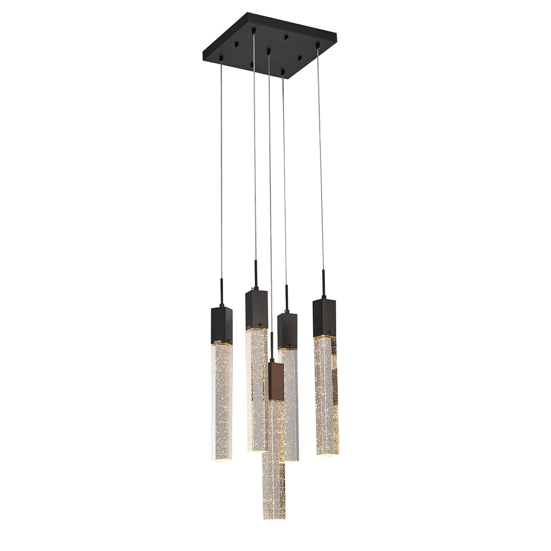 Chandelier In Matte Black Finish
