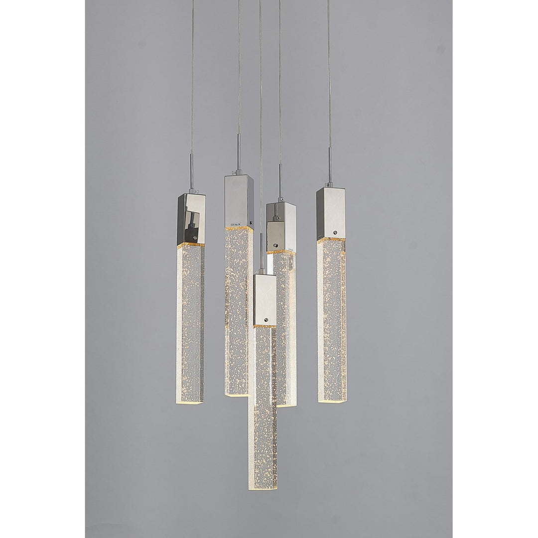 Chandelier In Chrome Finish by Bethel