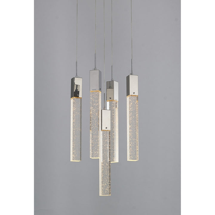 Chandelier In Chrome Finish by Bethel
