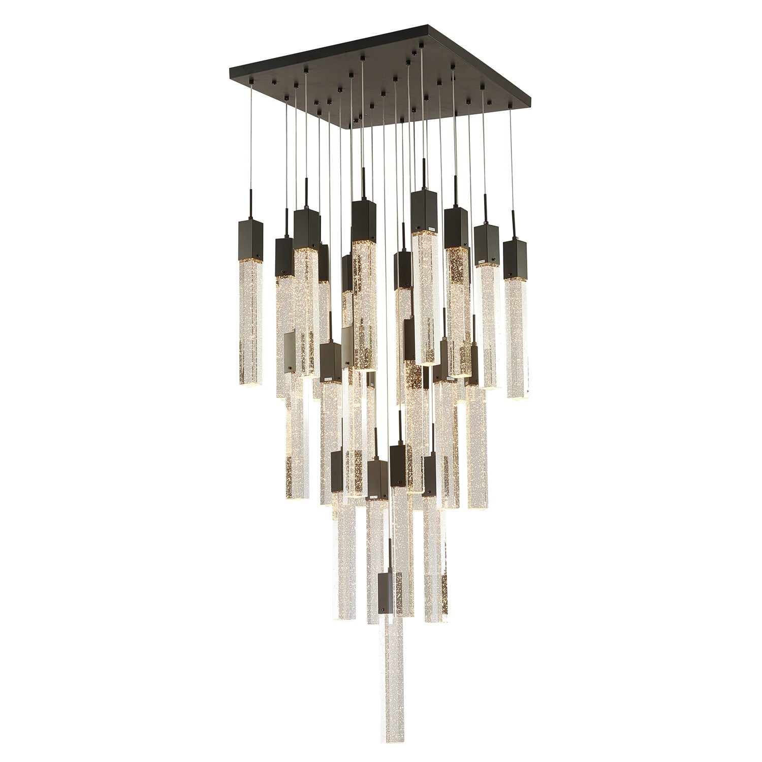 Chandelier In Matte Black Finish by Bethel