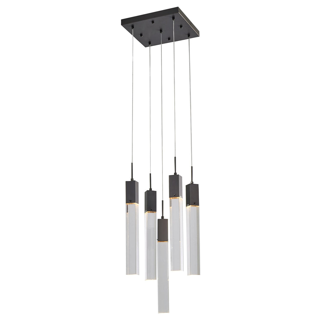 Chandelier In Matte Black Finish