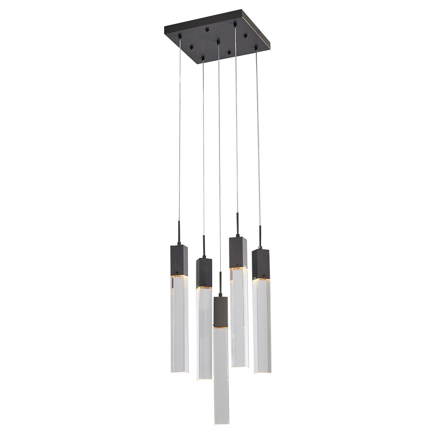 Chandelier In Matte Black Finish