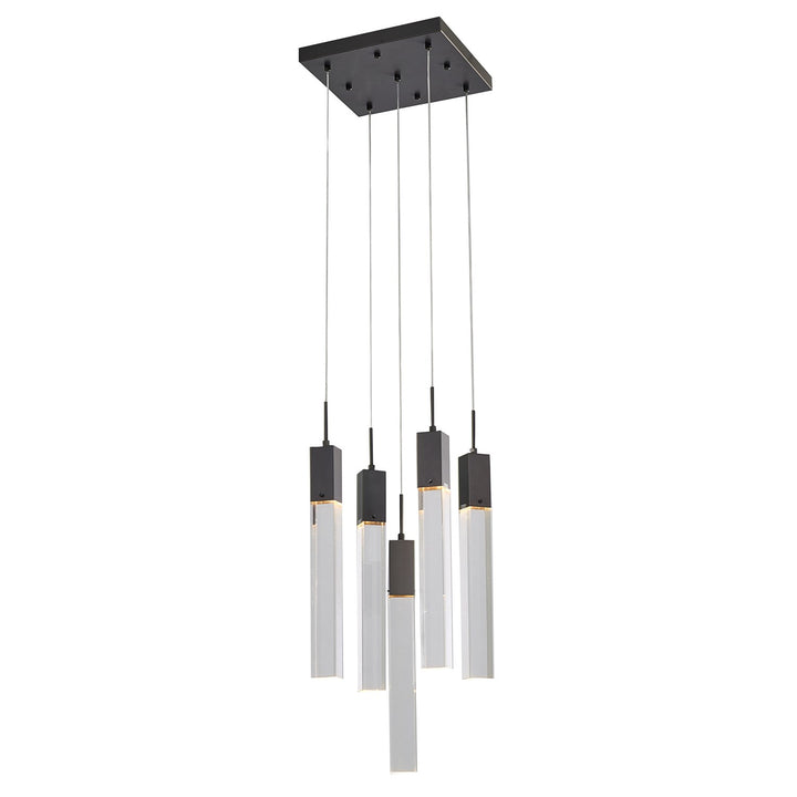 Chandelier In Matte Black Finish