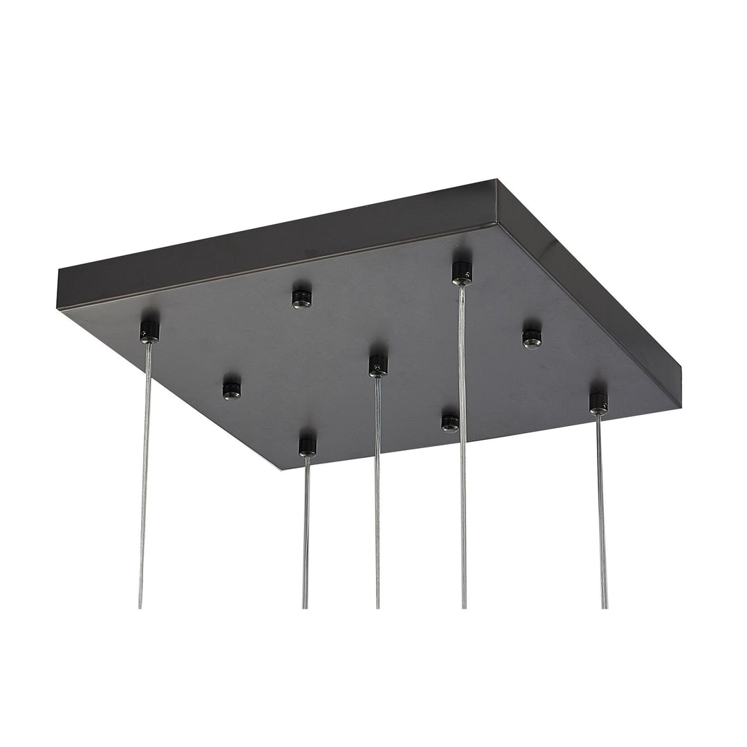 Chandelier In Matte Black Finish