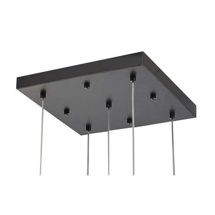 Chandelier In Matte Black Finish
