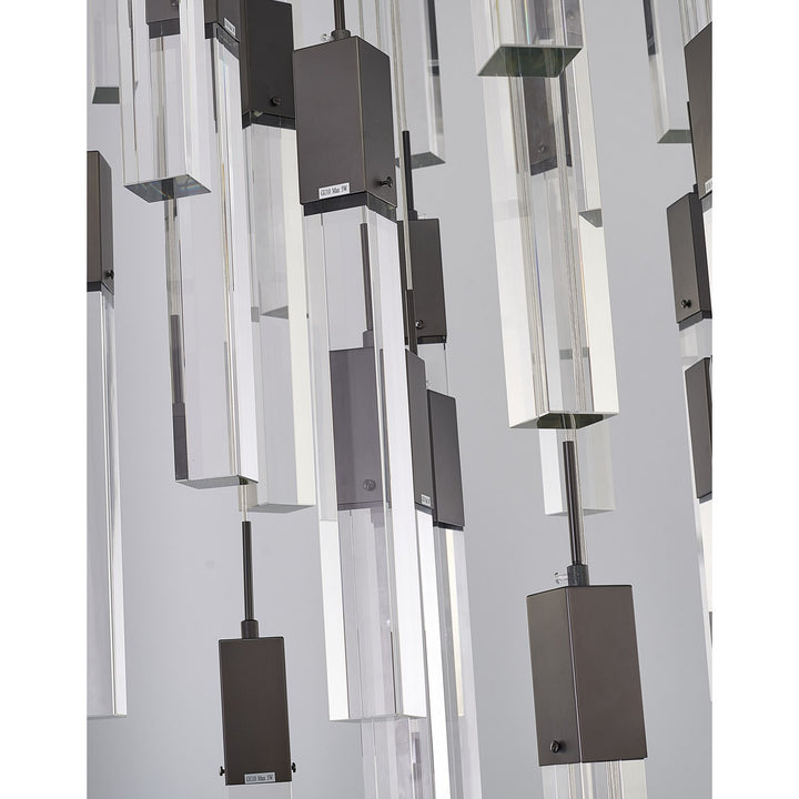 Chandelier In Matte Black Finish