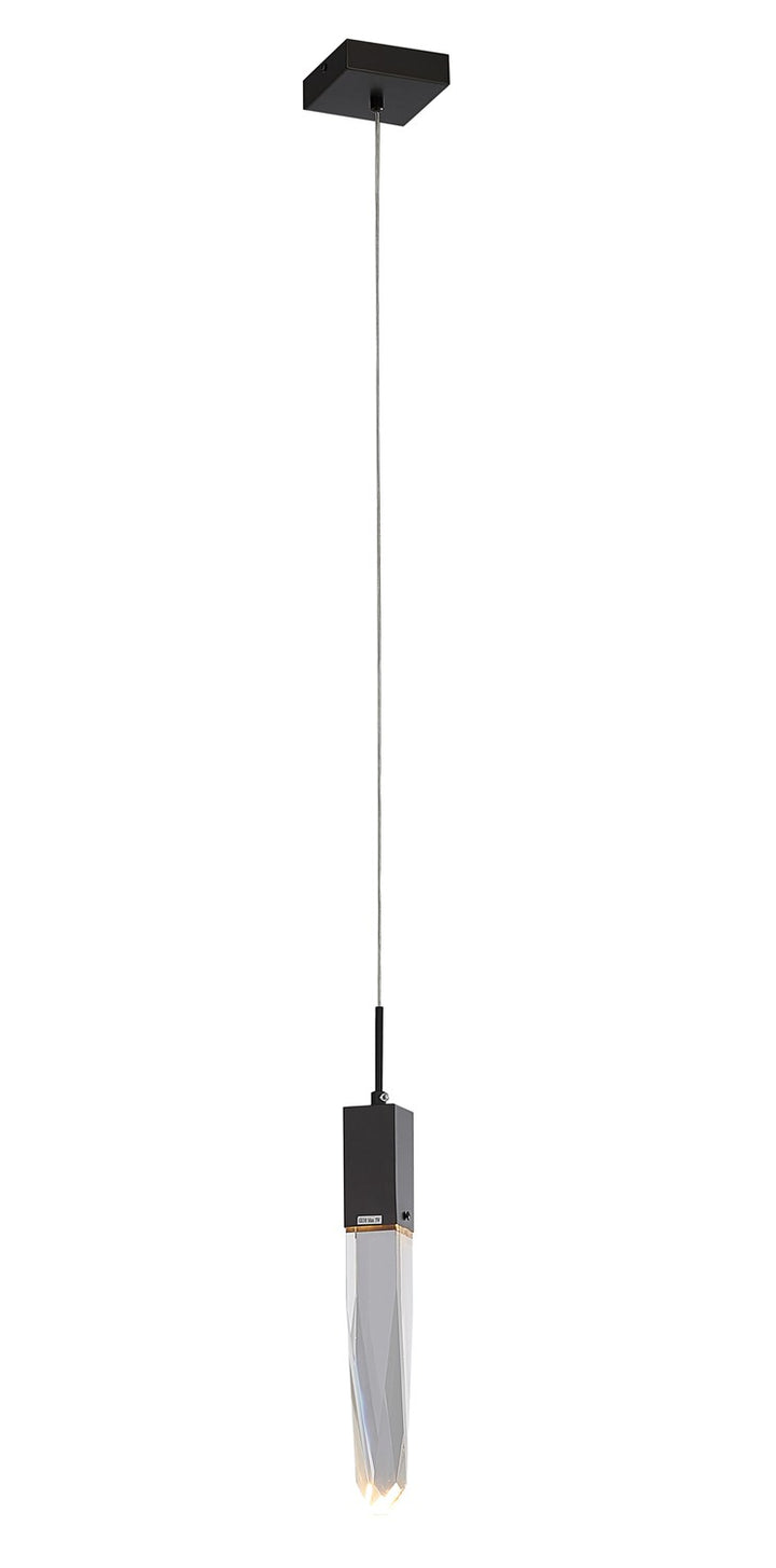 Single Pendant Lighting In Matte Black Finish by Bethel