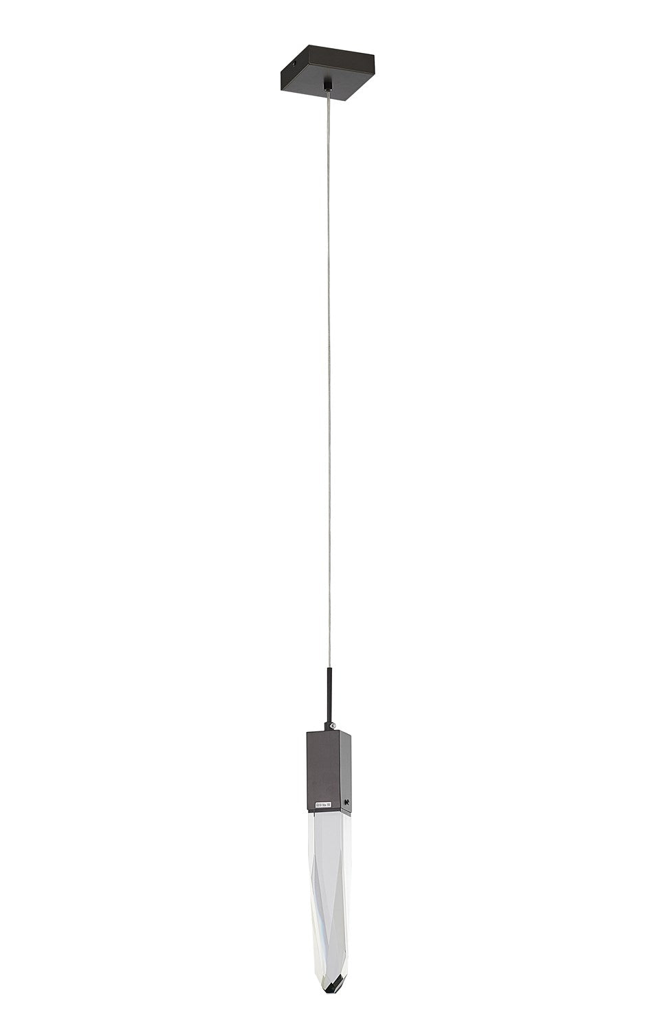 Single Pendant Lighting In Matte Black Finish