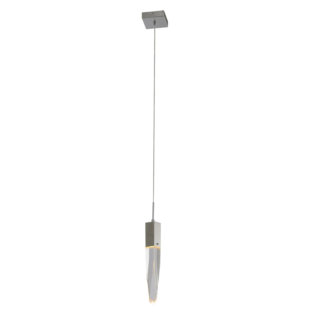 Single Pendant Lighting In Chrome Finish by Bethel
