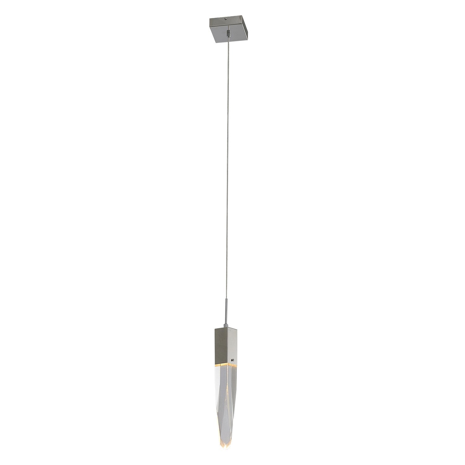 Single Pendant Lighting In Chrome Finish by Bethel