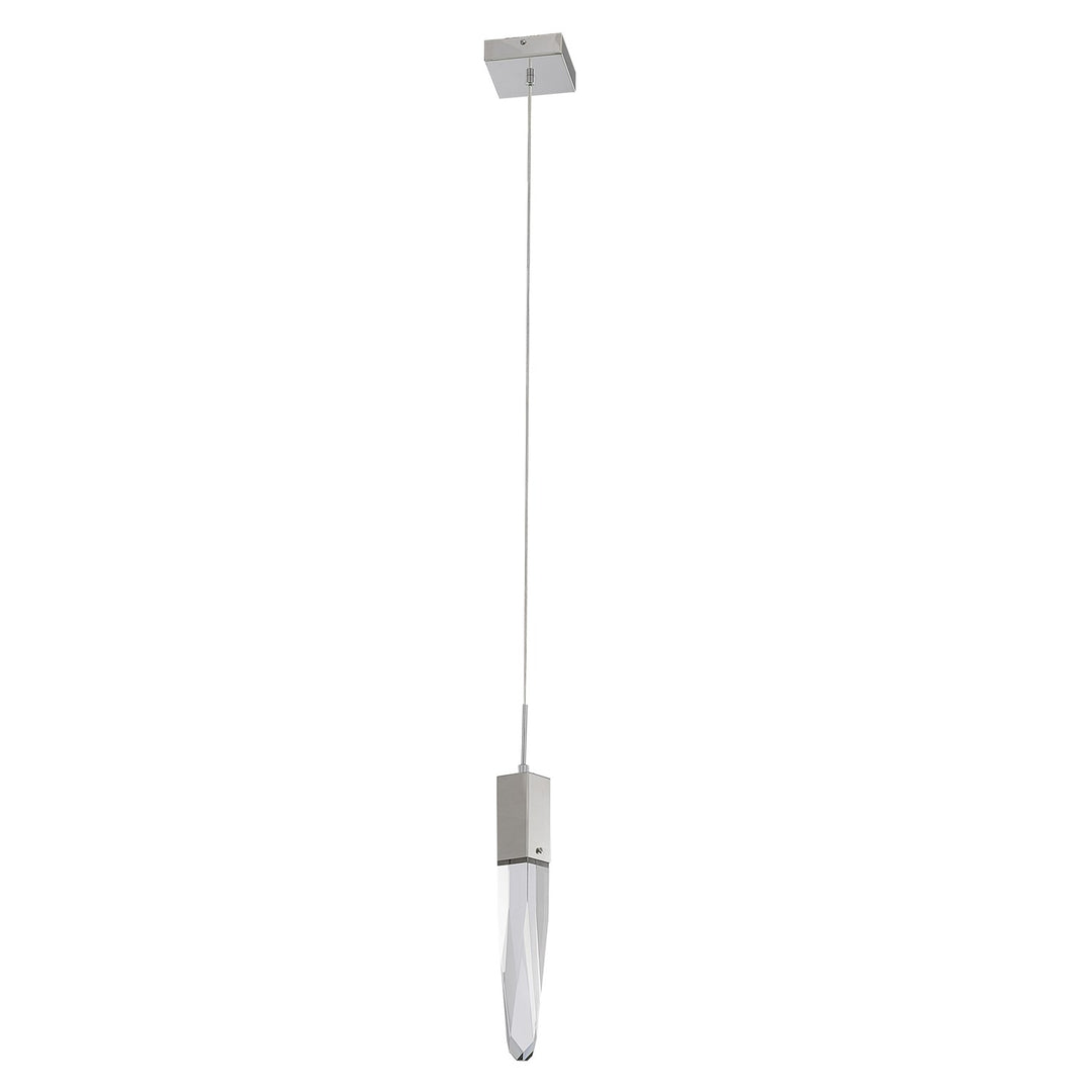 Single Pendant Lighting In Chrome Finish