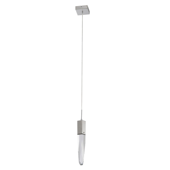Single Pendant Lighting In Chrome Finish