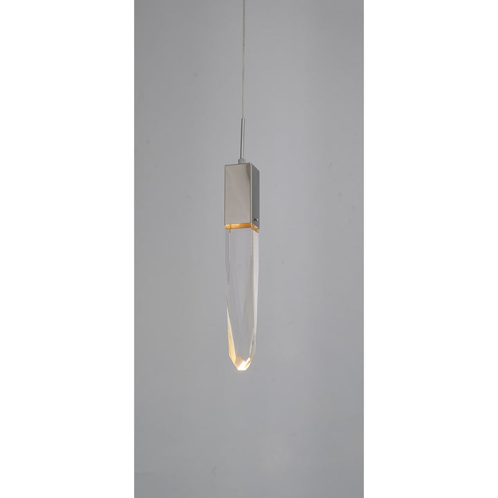 Single Pendant Lighting In Chrome Finish