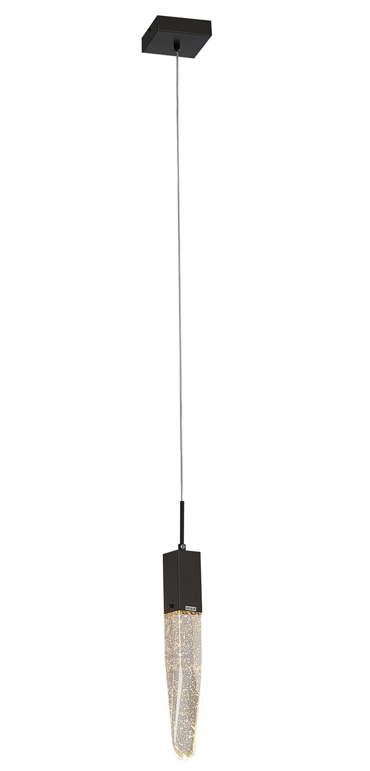 Single Pendant Lighting In Matte Black Finish by Bethel