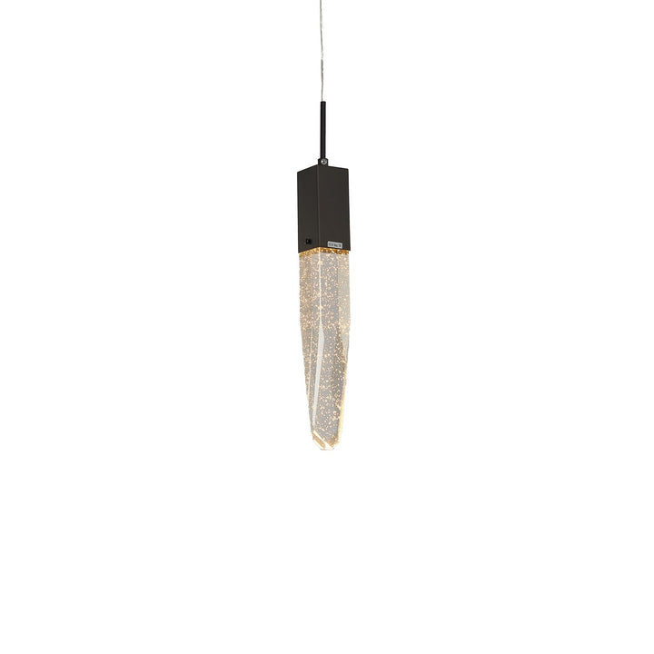 Single Pendant Lighting In Matte Black Finish