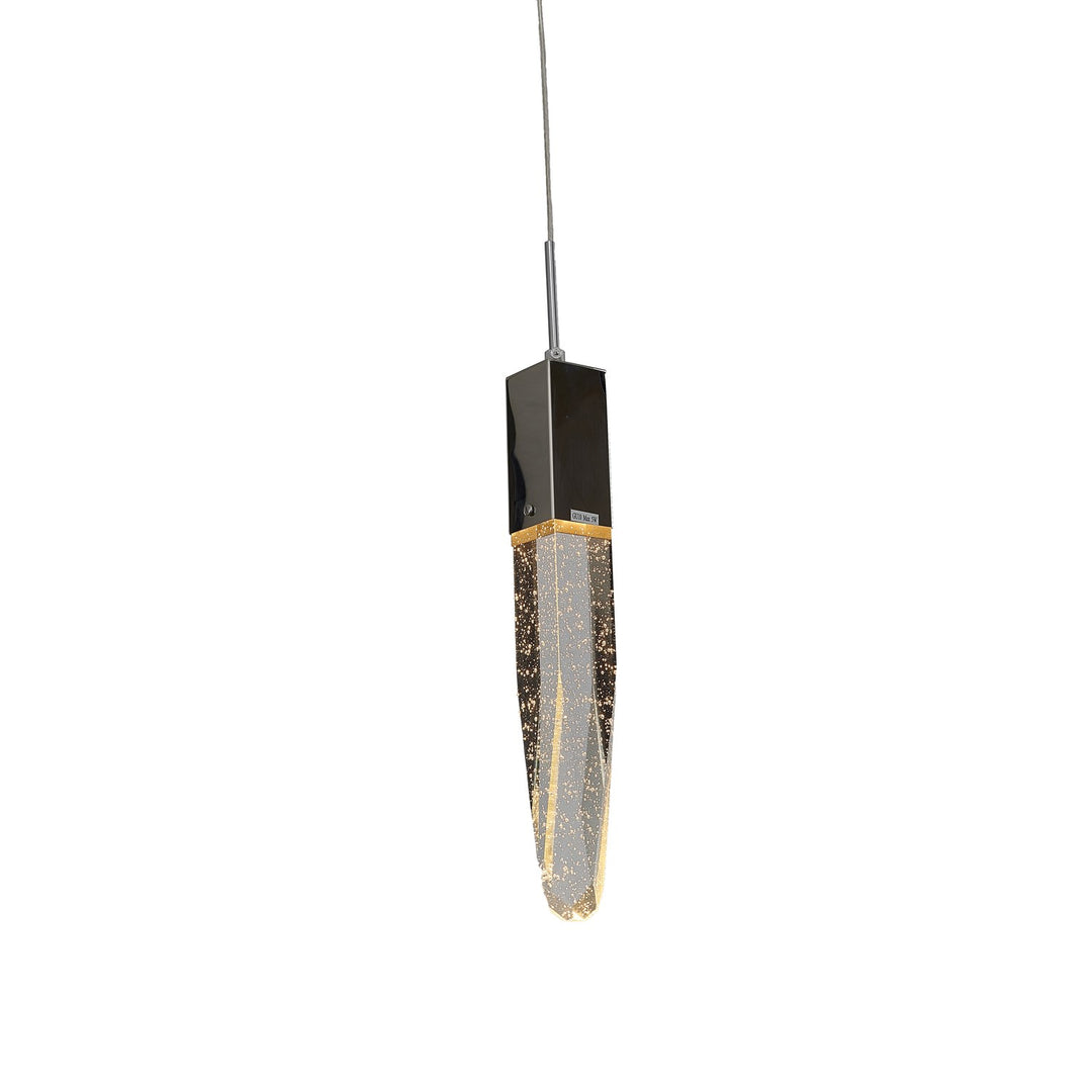 Single Pendant Lighting In Matte Black Finish