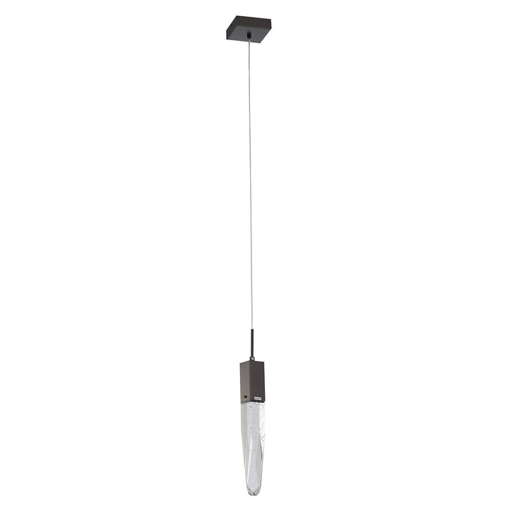 Single Pendant Lighting In Matte Black Finish