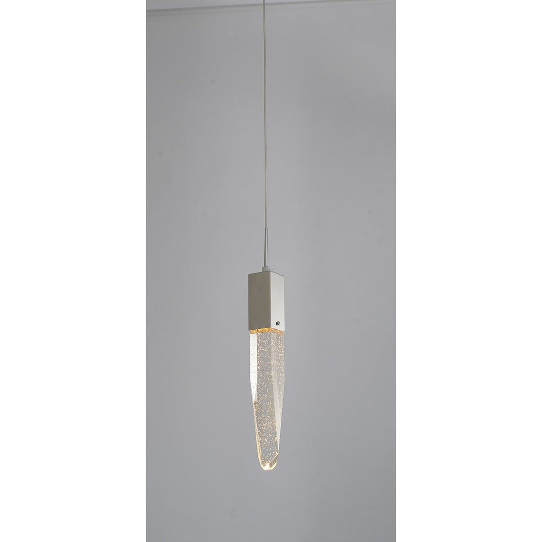 Single Pendant Lighting In Chrome Finish
