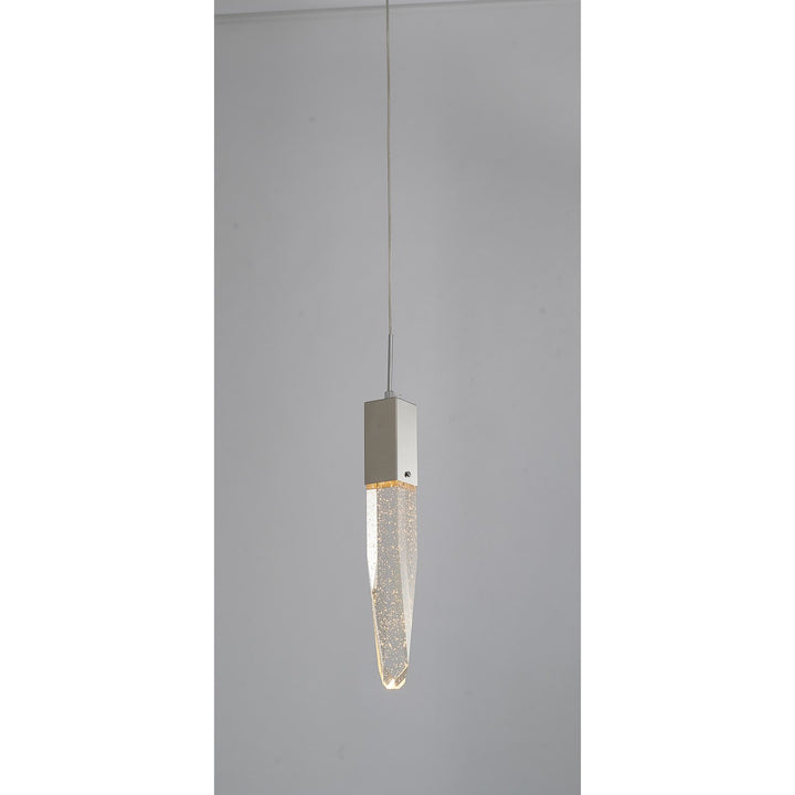 Single Pendant Lighting In Chrome Finish