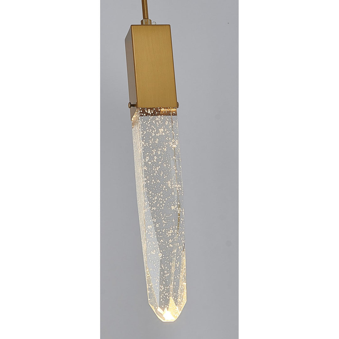 Single Pendant Lighting In Gold Finish
