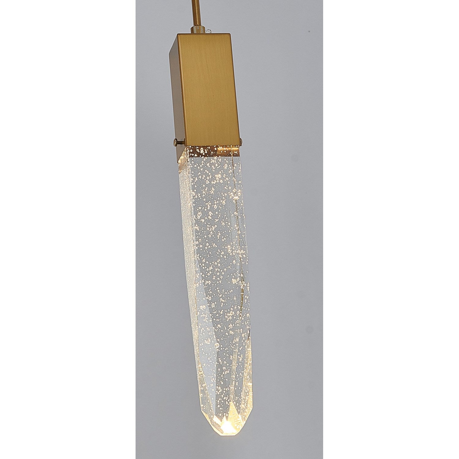 Single Pendant Lighting In Gold Finish