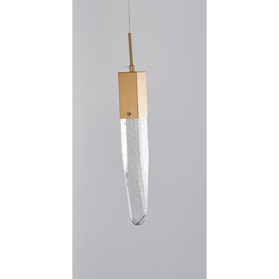 Single Pendant Lighting In Gold Finish