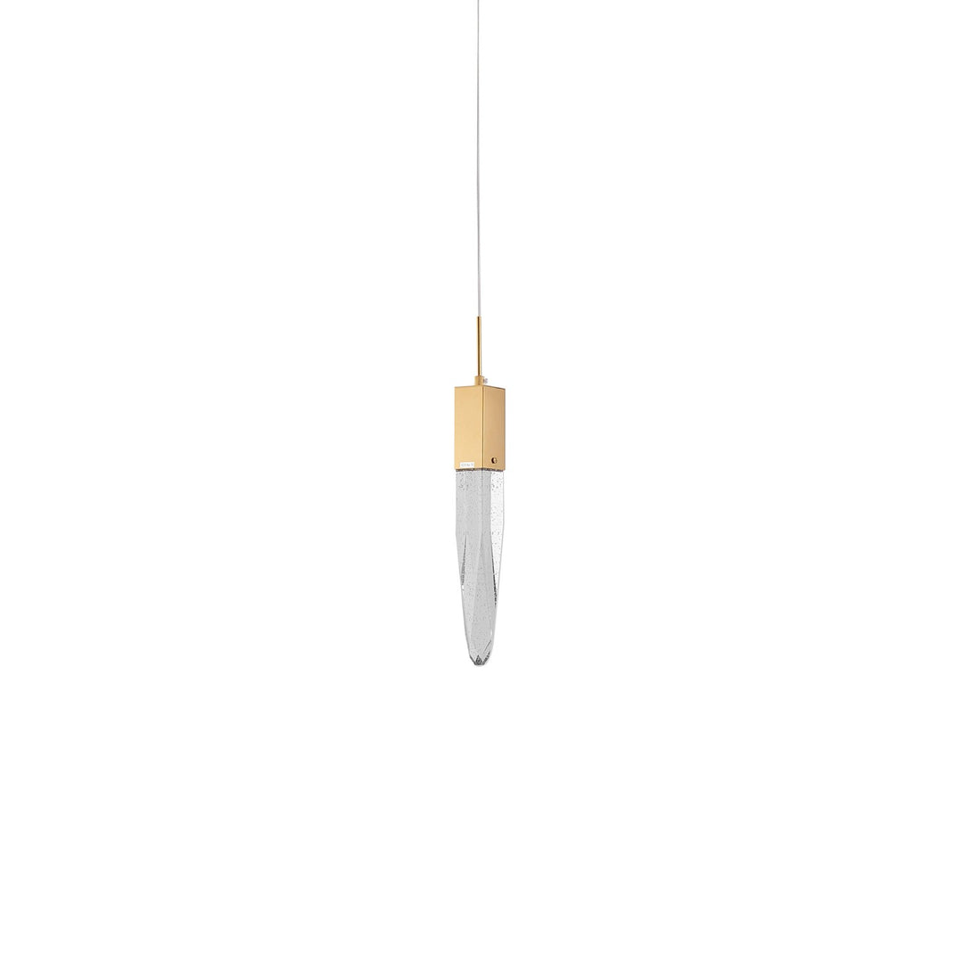 Single Pendant Lighting In Gold Finish