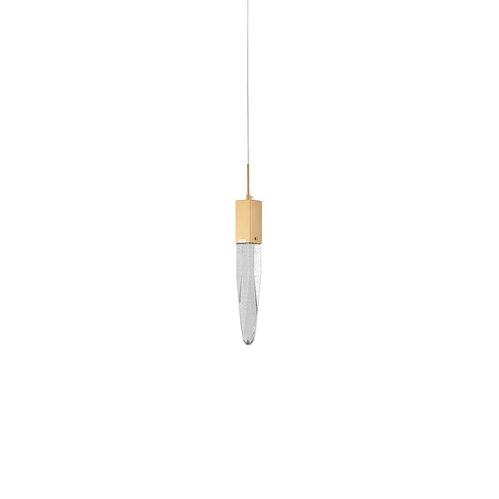 Single Pendant Lighting In Gold Finish