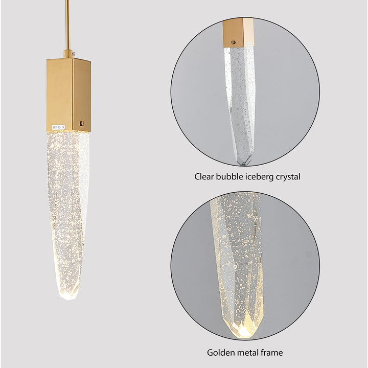 Single Pendant Lighting In Gold Finish