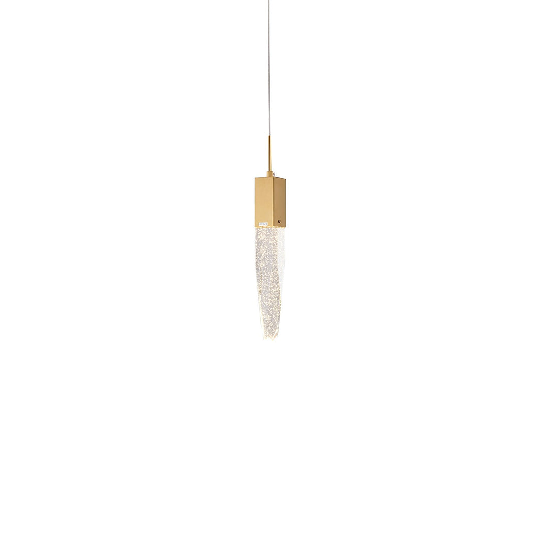 Single Pendant Lighting In Gold Finish