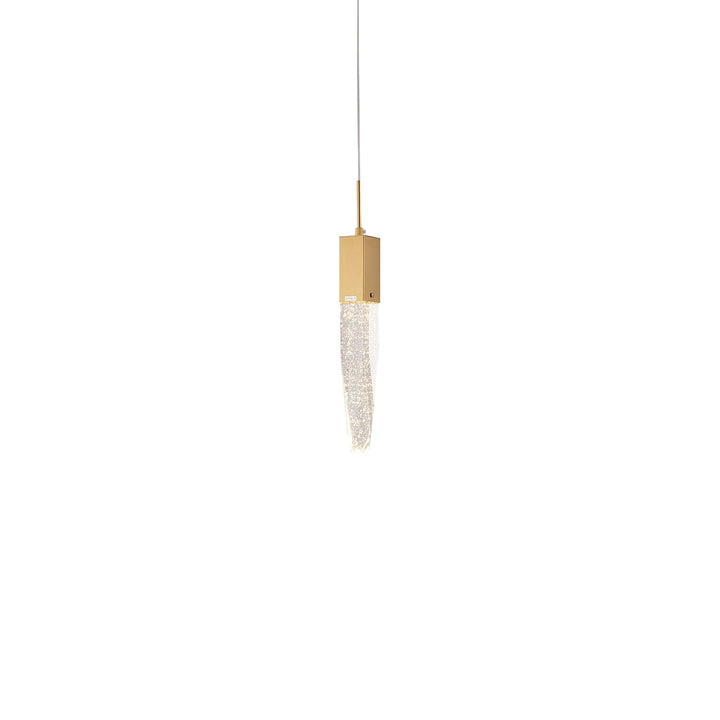 Single Pendant Lighting In Gold Finish