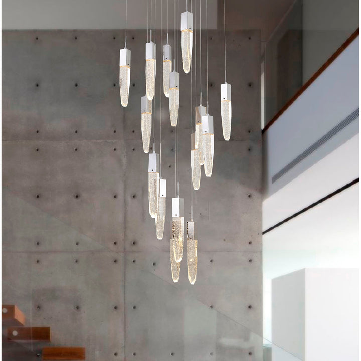 Chandelier In Chrome Finish by Bethel