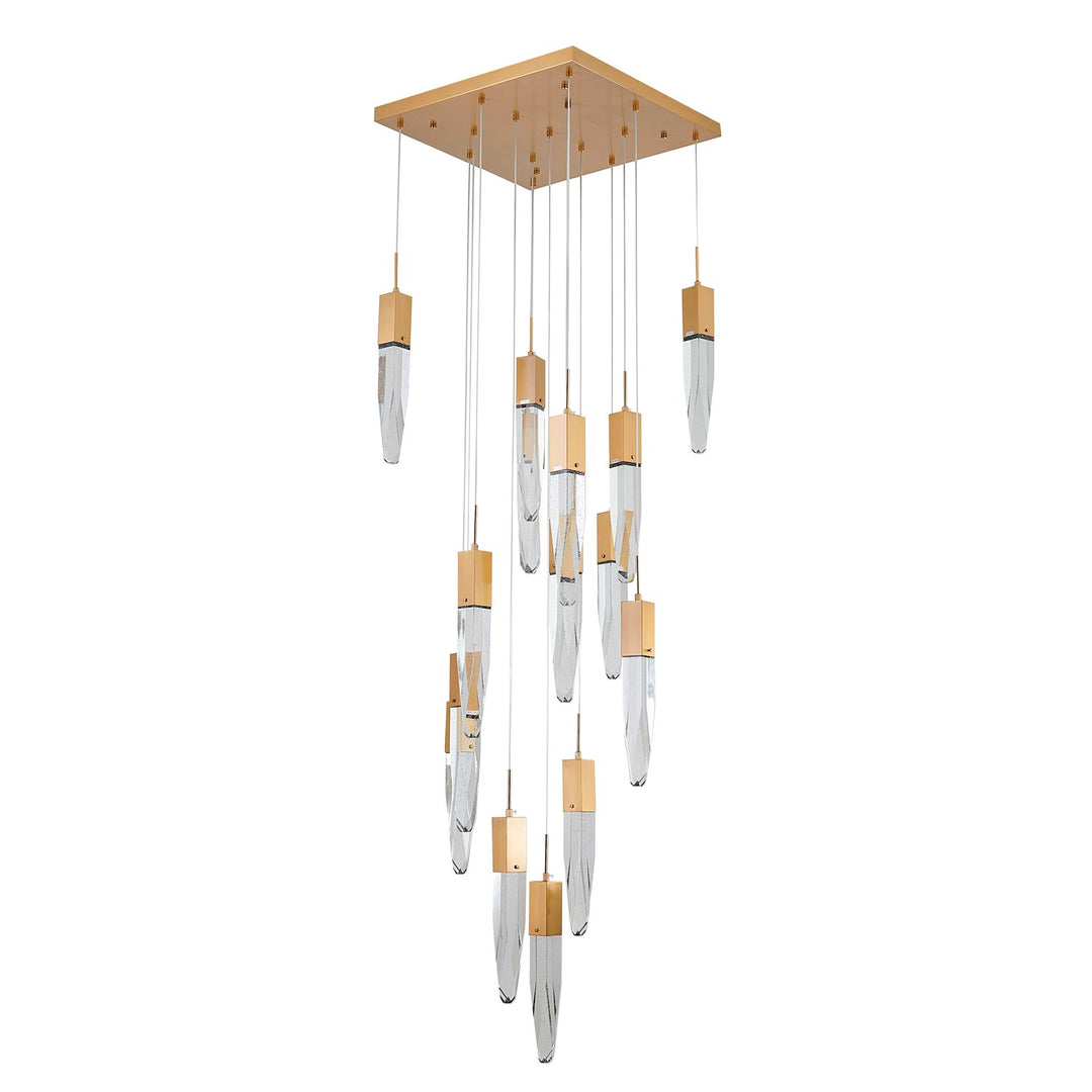 Chandelier In Gold Finish