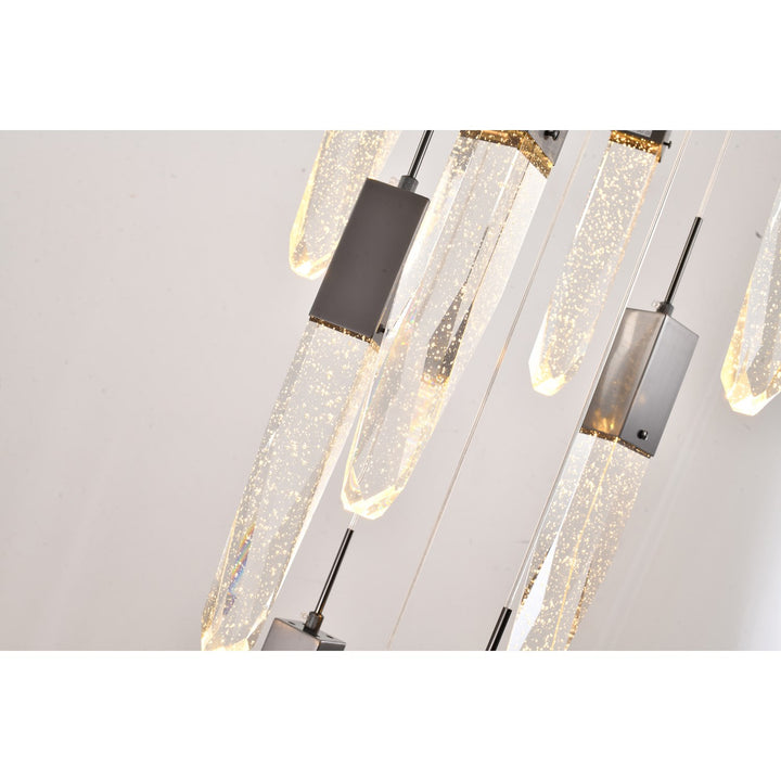 Chandelier In Black Finish