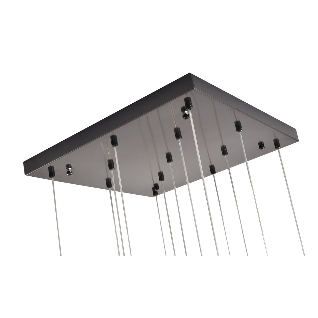 Chandelier In Black Finish