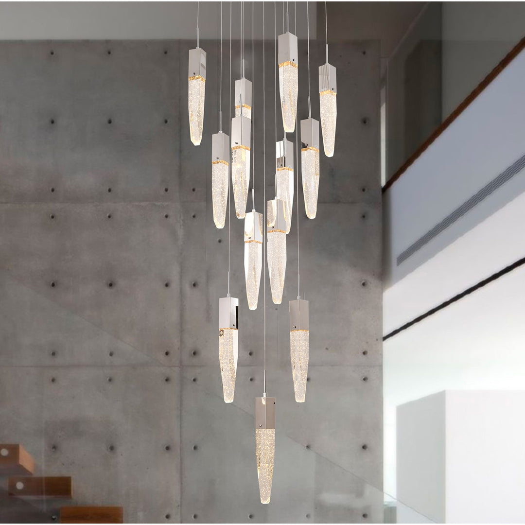 Chandelier In Chrome Finish by Bethel