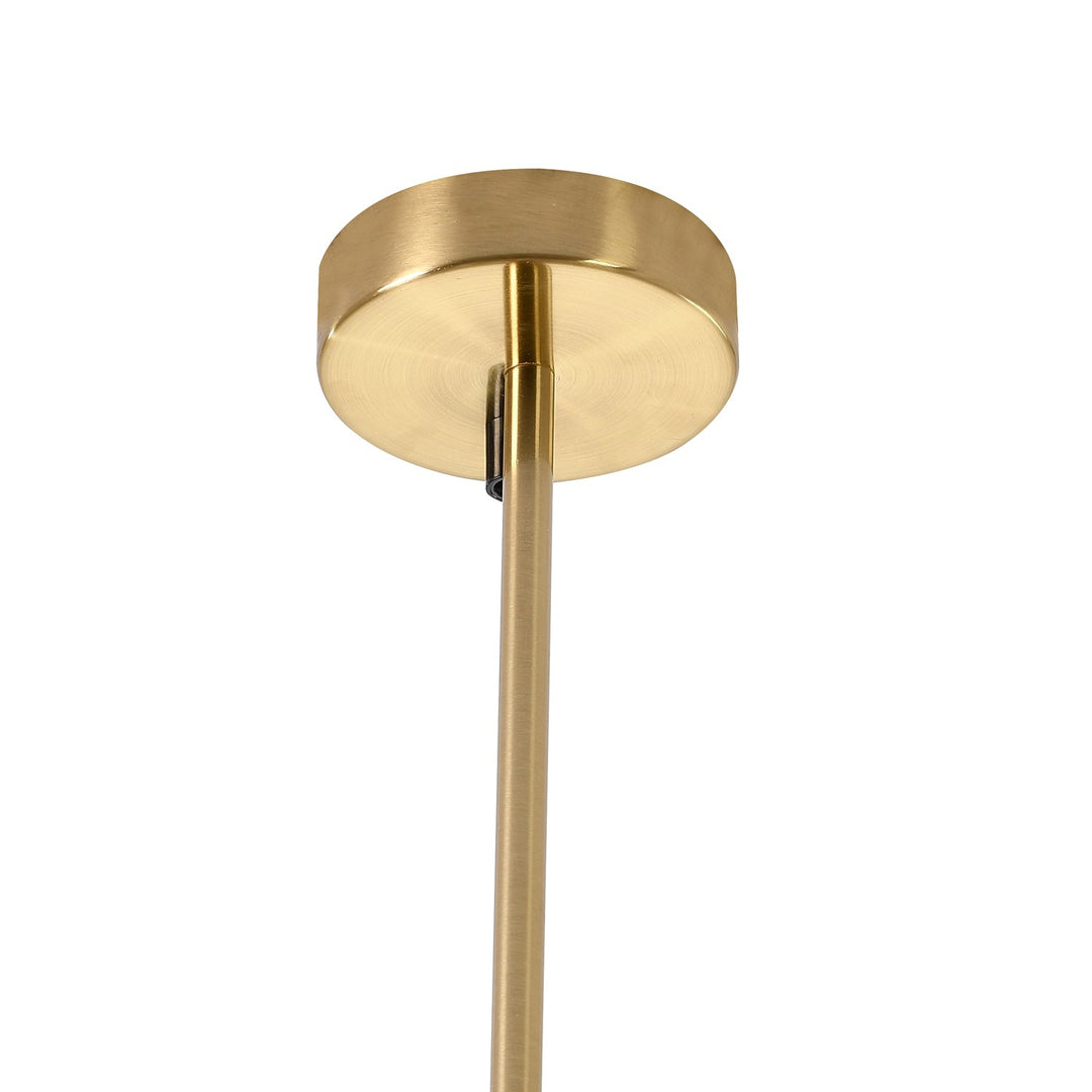 Chandelier In Brass & Black Finish