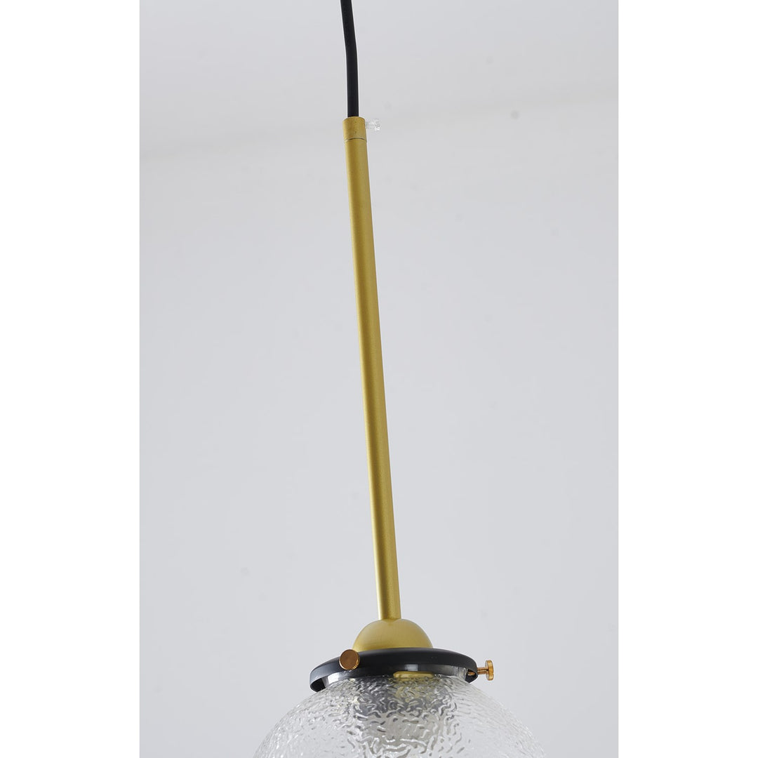 Single Pendant Lighting In Gold Finish