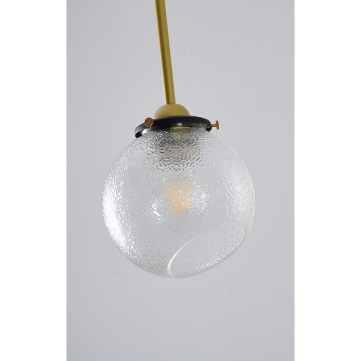 Single Pendant Lighting In Gold Finish