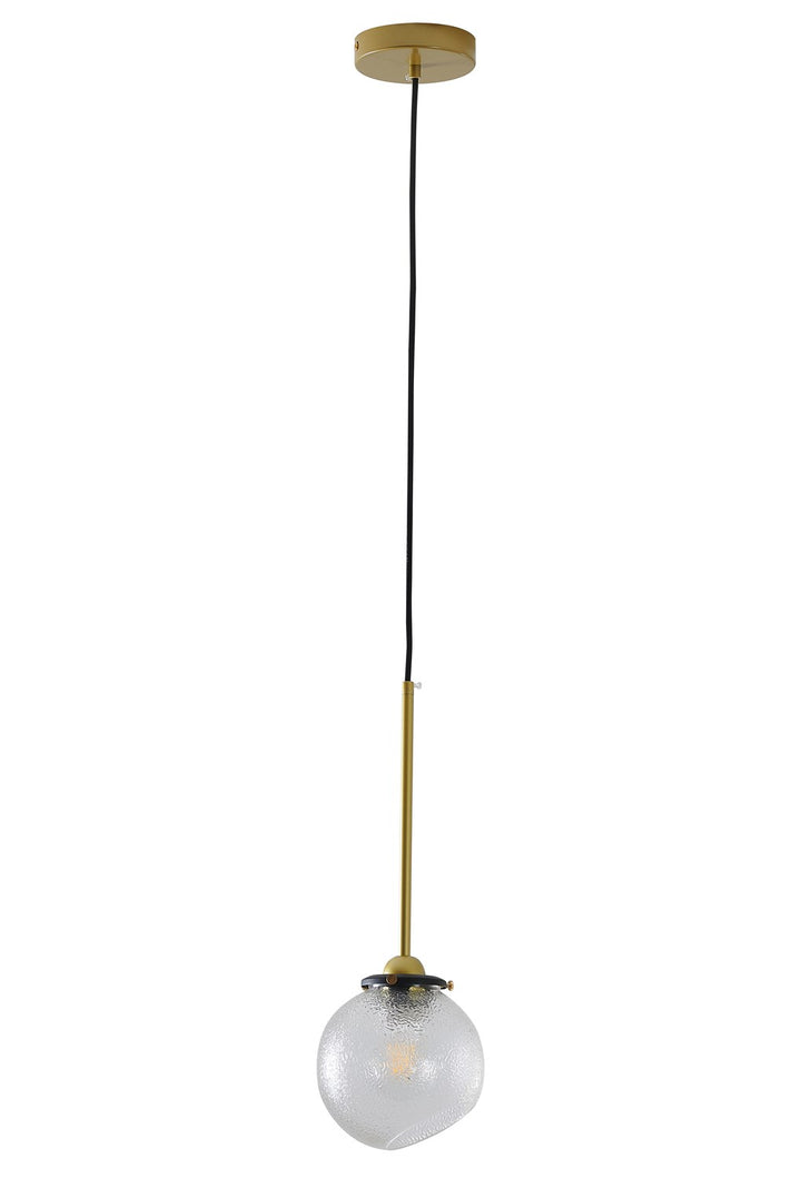 Single Pendant Lighting In Gold Finish