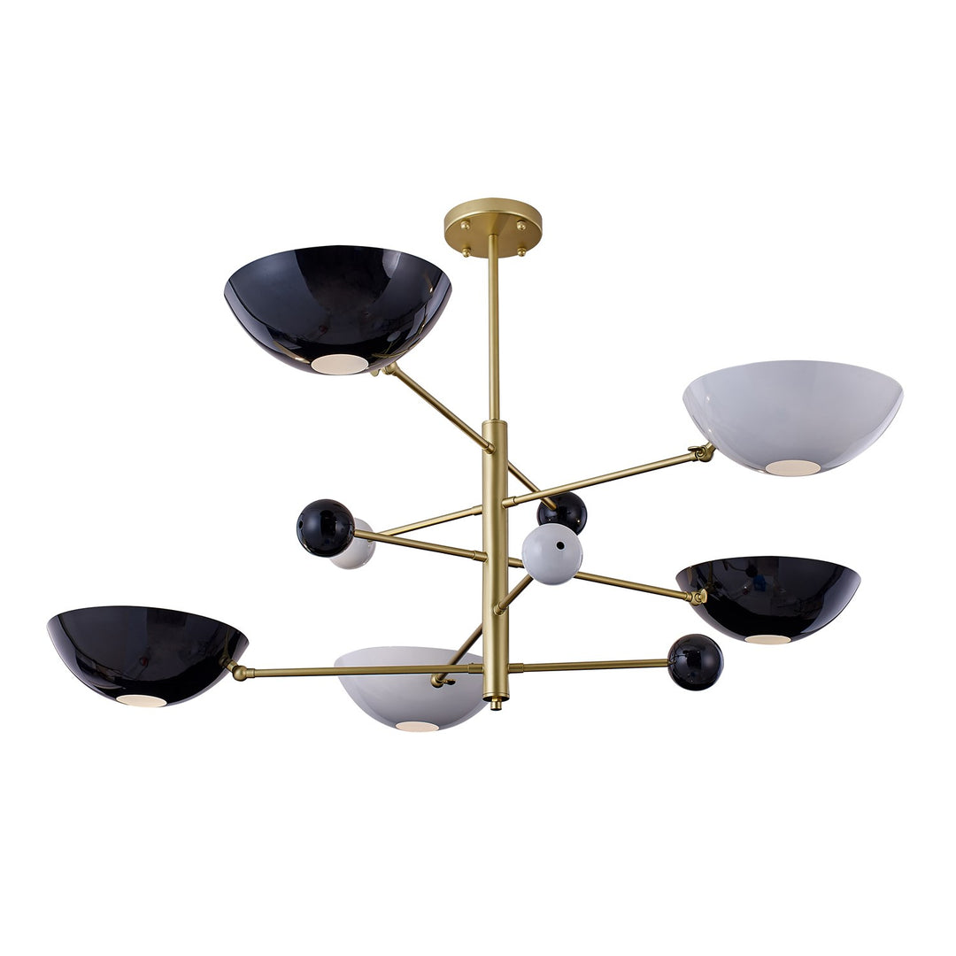 Chandelier In Gold Finish by Bethel