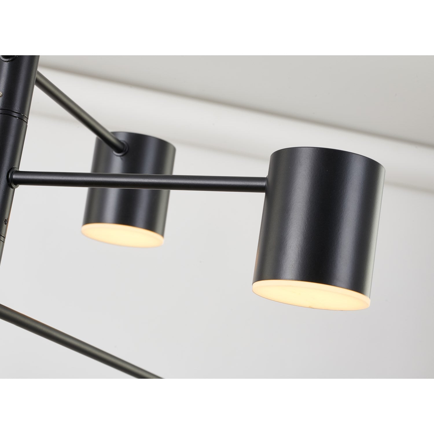 Led Chandelier In Black Finish