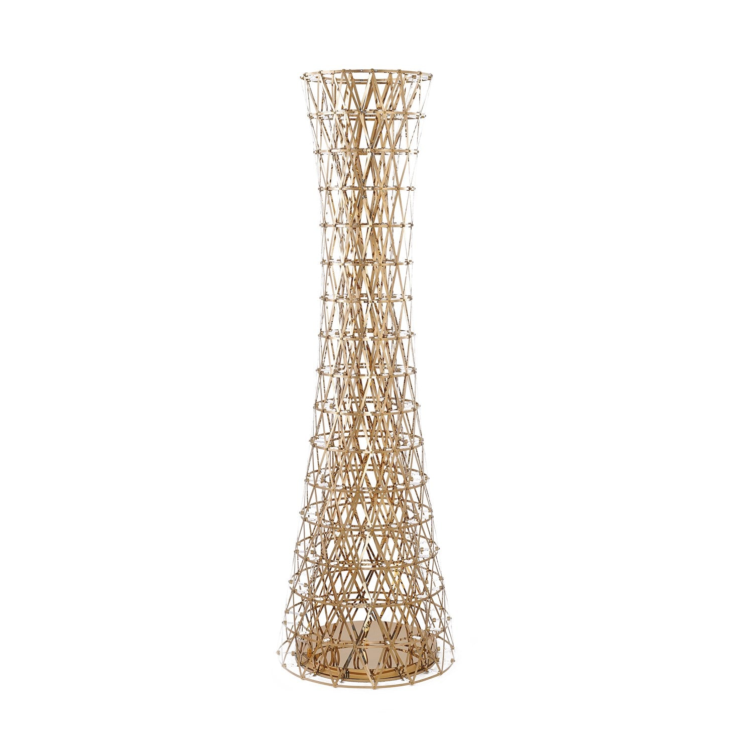 Led Floor Lamp In Gold Finish