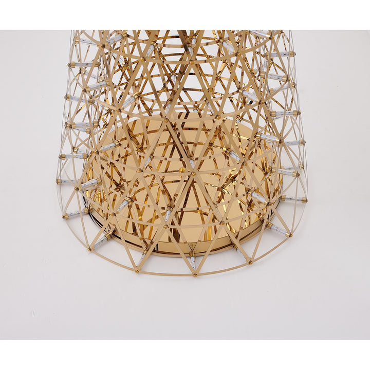 Led Floor Lamp In Gold Finish