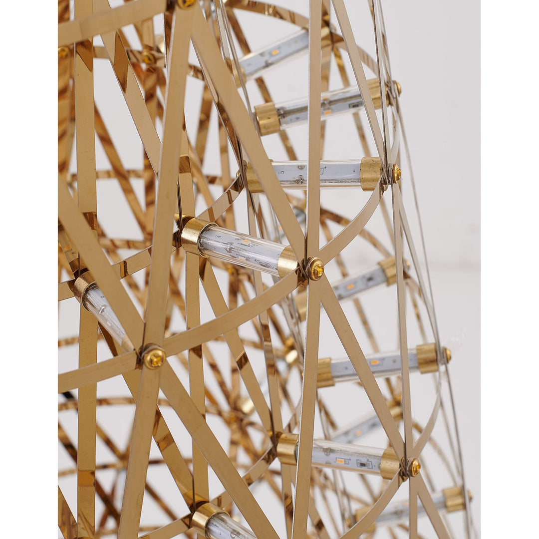 Led Floor Lamp In Gold Finish