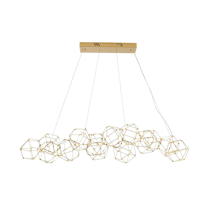 Led Chandelier In Gold Finish by Bethel