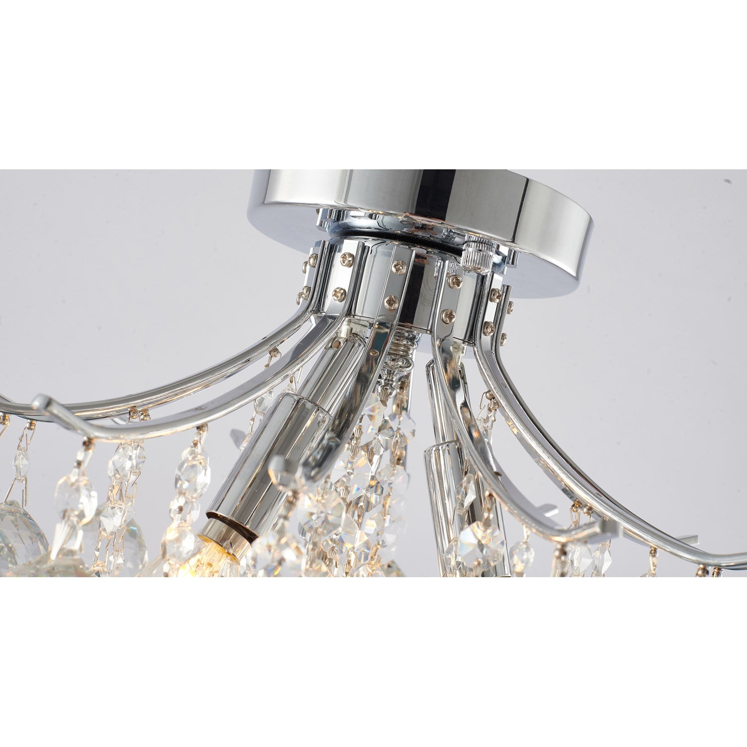 Semi Flush Mount In Chrome Finish