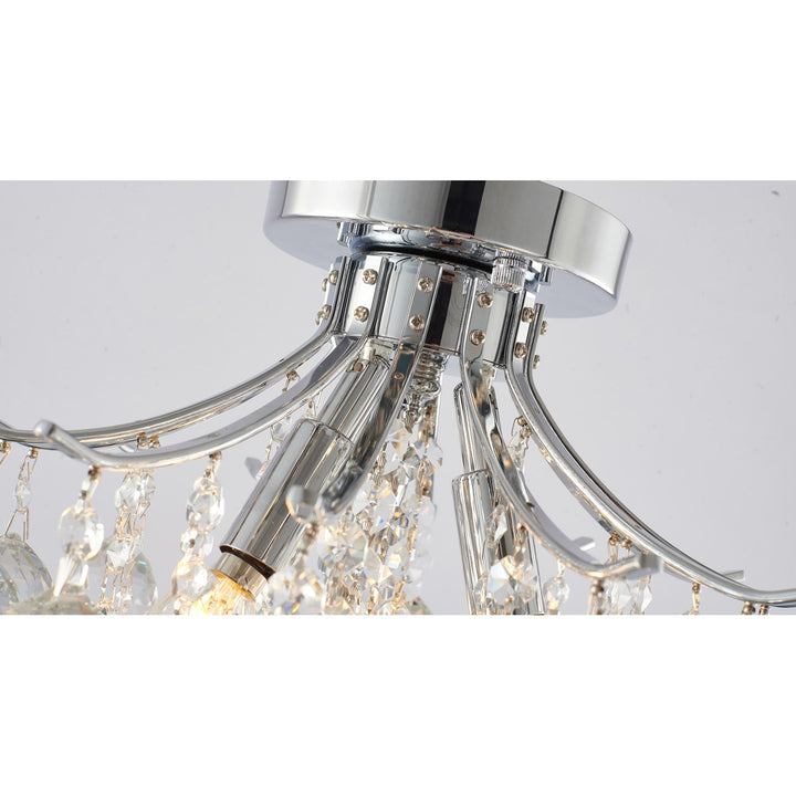 Semi Flush Mount In Chrome Finish